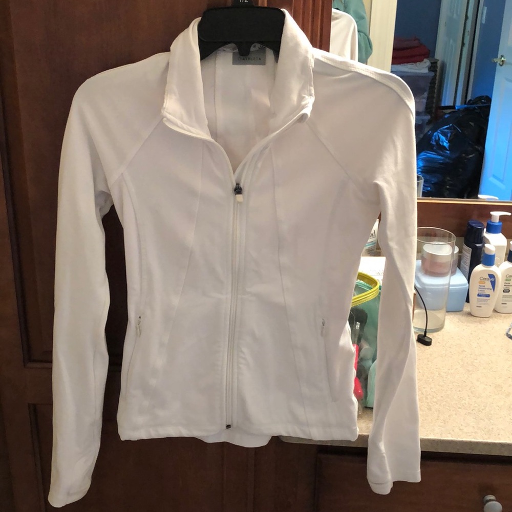 Athleta tight fit zip up jacket